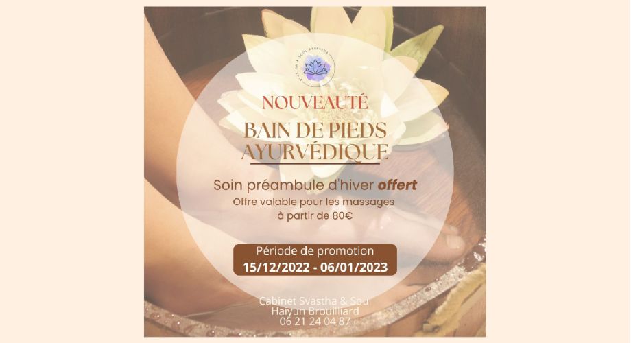 Bain de pieds ayurvédique, un rituel relaxant pour équilibrer les Doshas en hiver